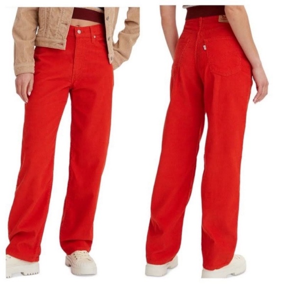 Levi’s 28 x 31 Corduroys Jeans ‘94 Baggy Valiant Poppy Corduroy straight leg NWT - Picture 2 of 9
